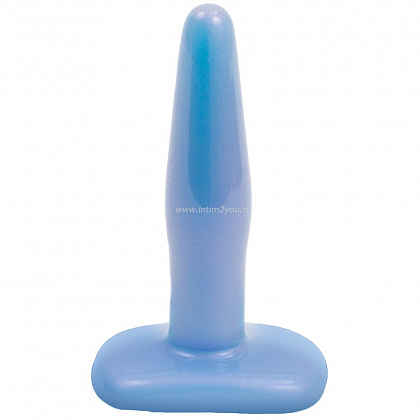 Голубая мини-пробка Iridescent Butt Plug Small Blue для анальной стимуляции