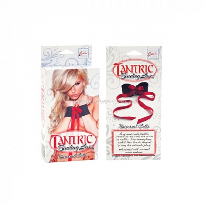 Наручники мягкие Tantric Binding Love Universal Cuffs черные с красным