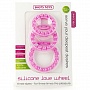 Набор из 3 розовых эрекционных колец Silicone Love Wheel 3 sizes