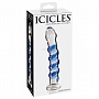 Стеклянный фаллоимитатор ICICLES № 5 - 17,8 см.