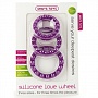 Набор фиолетовых эрекционных колец Silicone Love Wheel 3 sizes (3 шт.)