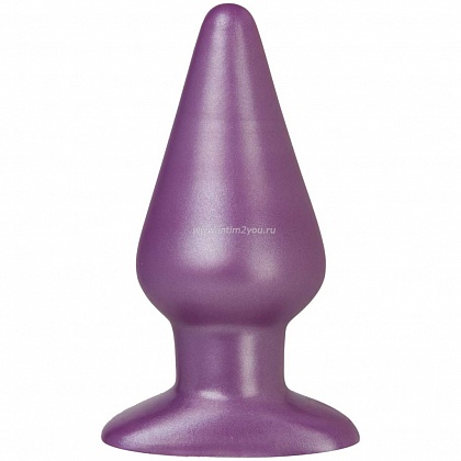 Большая фиолетовая анальная пробка Platinum Premium Silicone - The Super Big End - Purple